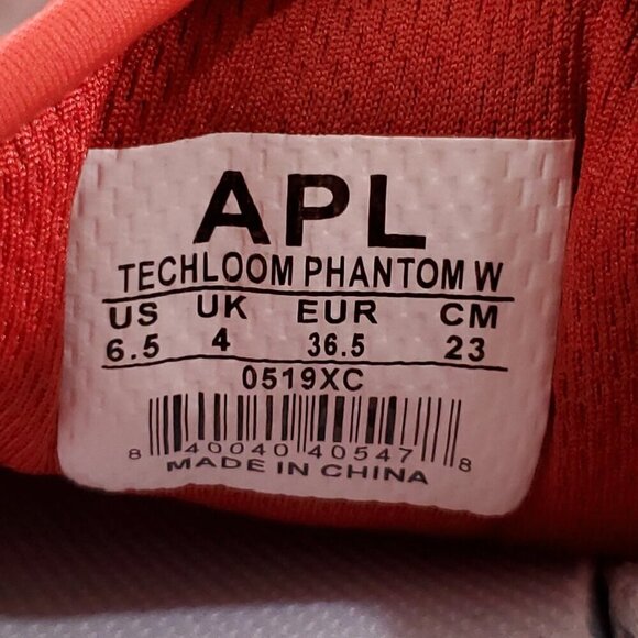 APL Womens Size 6.5 Techloom Phantom Red Knit Lace Up Running Shoes - Picture 14 of 14